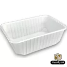 Szögletes elviteles doboz 1000ml 50db, fehér PP (MBOX) 