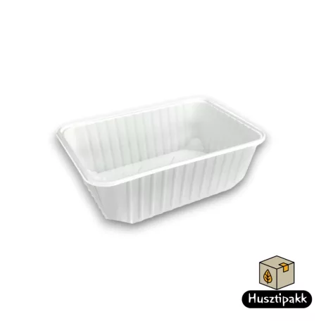 Szögletes elviteles doboz, fehér MBOX K 1000ml 50db