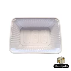 Szögletes elviteles doboz 1000ml 50db, fehér PP (MBOX) 