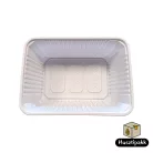 Szögletes elviteles doboz, fehér MBOX K 1000ml 50db