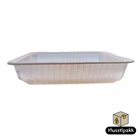 Szögletes elviteles doboz 500ml 50db, fehér PP(MBOX) 