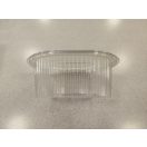 Egybefedeles műanyag OVÁLIS doboz, átlátszó 1000ml