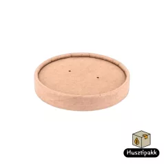 Papír KRAFT leveses pohárhoz papír tető, 117mm 25db