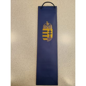   Ajándéktáska - Keskeny italos, Címeres, kék(zsinórfüles)