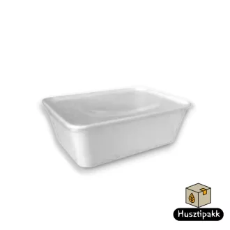 Szögletes tál PRÉMIUM fehér K 750ml 50db