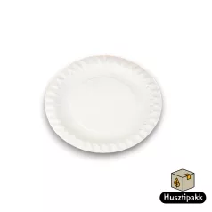 Papírtányér lapos fehér 23cm 50db 
