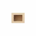 Ablakos papírdoboz, kraft, 8x10x14cm