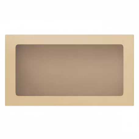 Ablakos papírdoboz, kraft, 26x15x4cm