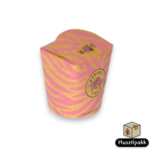 Take away (tésztás) doboz, tigrises 500ml 50db-klón